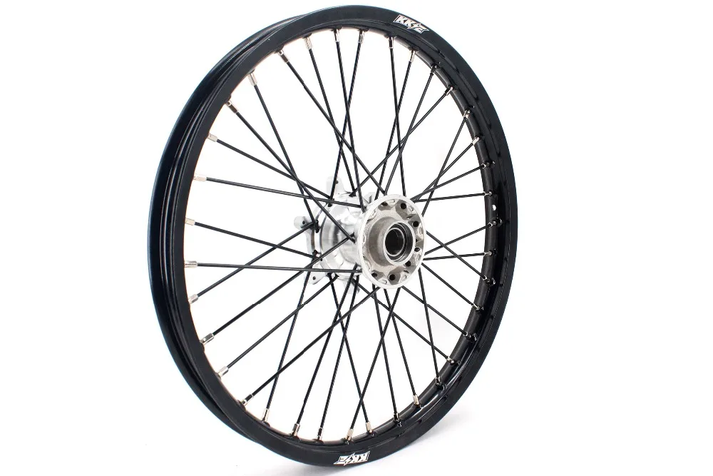 KKE 21/19 литье MX грязи велосипеды диски набор для HUSQVARNA TE TC FE FC 125 250 350 450- черный спиц
