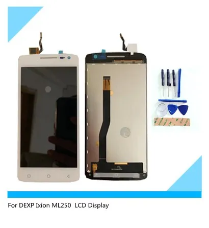 Для DEXP Ixion ML250 ЖК-дисплей+ сенсорный экран дигитайзер сборка цвет черный белый с инструментами и лентой