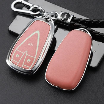 

Zinc alloy+Leather Car Key Case Cover Shell For Changan CS35PLUS CS55PLUS CS75PLUS EADO PLUS 2019-2020 Accessories