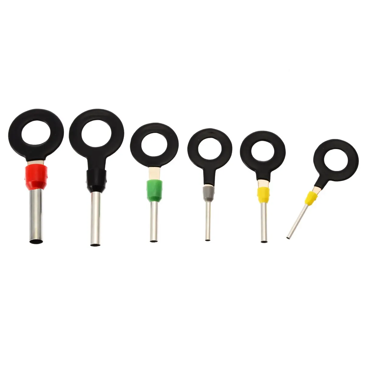 21pcs/set Aluminum Alloy Connector Removal Key Car Audio Repair Terminal Wiring Crimp Connector Pin Removal Key Tool Kit