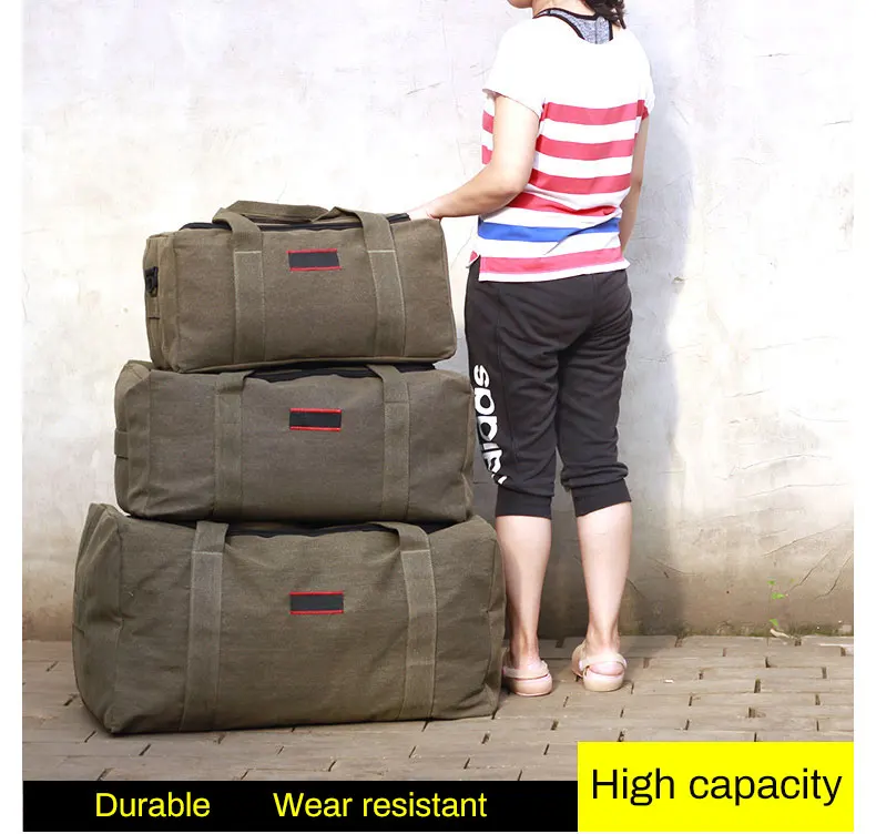 Очень вместительная холщовая Компактная сумка для поездки дорожная сумка для мужчин движущийся ранец открытый самоуправляющийся спальный мешок для палаток оборудование посылка