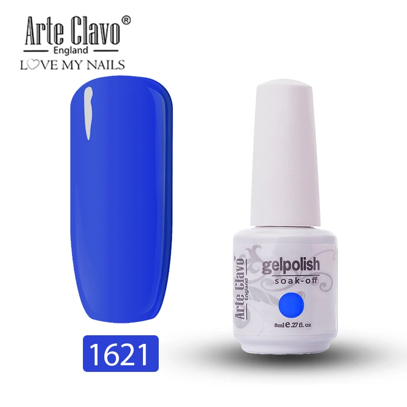 Arte Clavo гель лак верхнее покрытие основа пальто яркое длительное усиление 8 мл Прозрачный Маникюр УФ Гель-лак для ногтей праймер для ногтей - Цвет: 1621