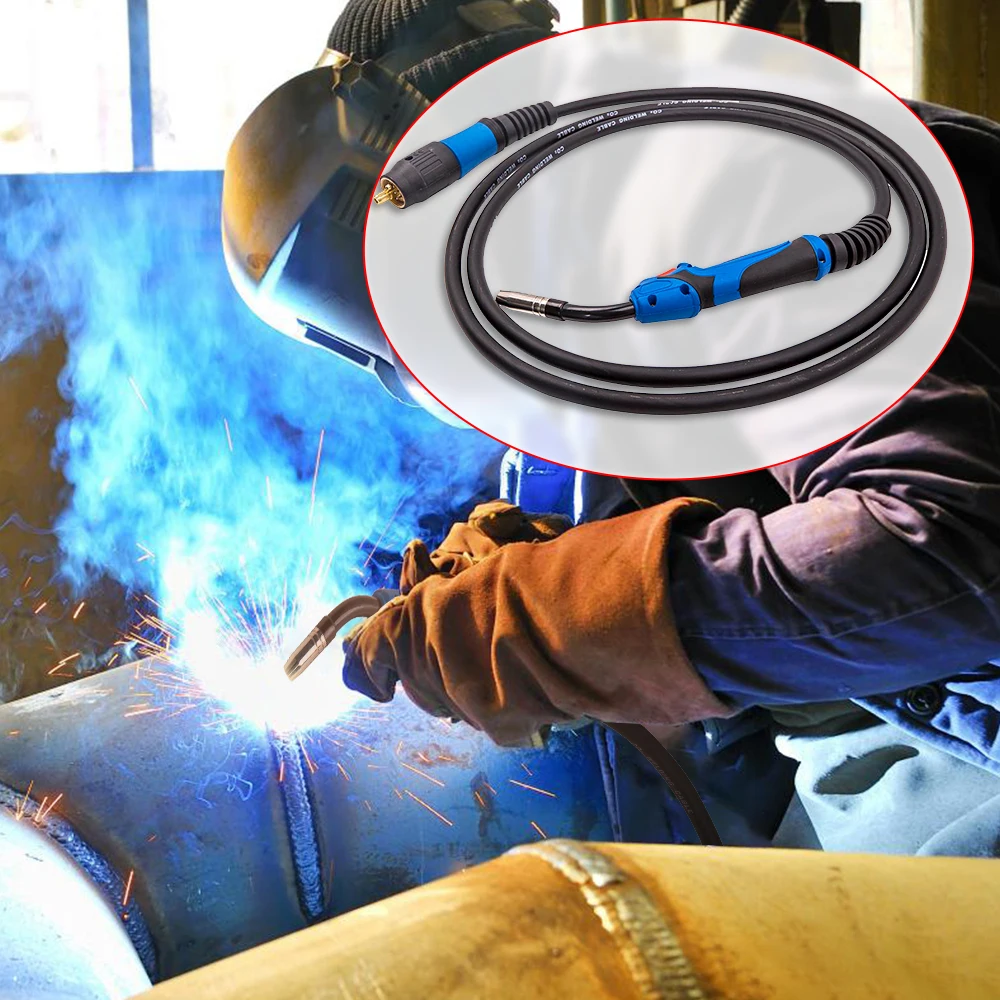Nuovo 4 Metri 4 M Inter Gas Mb15 Mig Mag Torcia Per Saldatura Connettore Ue 180A Torcia