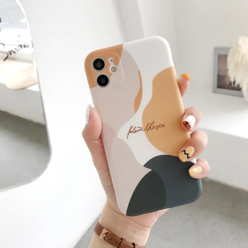 Art Retro Abstract Geometry Phone case For iphone 12 Mini 11 Pro Max XR