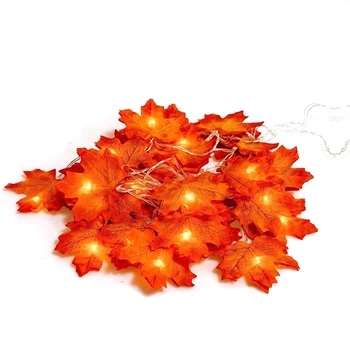 

5 Packs of Maple Leaf String Lights, Maple Leaf String Lights for Indoor and Outdoor Family Terrace Decoration