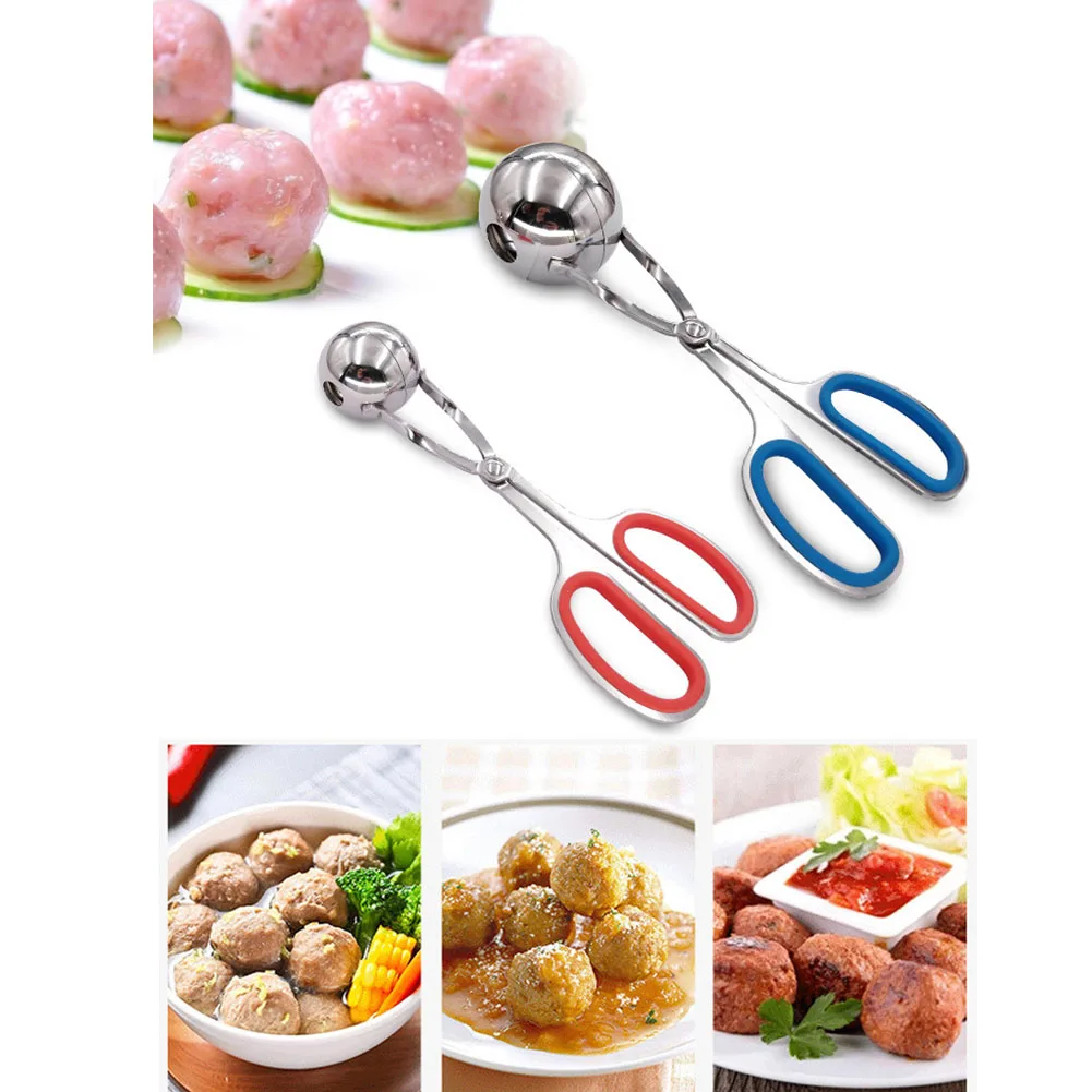 S/L нержавеющая сталь рисовый шар Фрикаделька клип мясо кухонный инструмент рыба удобный Тонг DIY таблетки производитель еды фаршированные устройства для изготовления форм