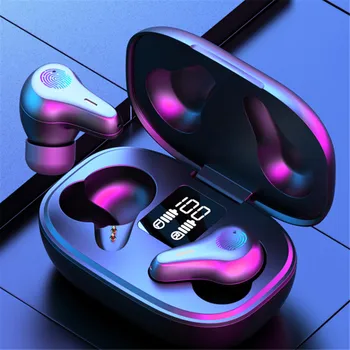 

TWS Bluetooth Earphone 5.0 Touch Control Wireless Headset Earplugs LED Power Display Earphone Headphones Gaming Auriculares