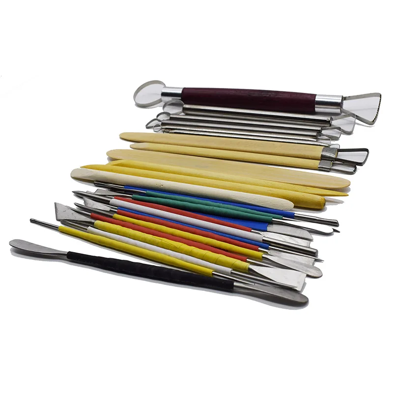 clay tools 26pcs/Kit professional Pottery Car Mold BJD Sculpture Modeling Carving Trimming Polymorph Knife tool