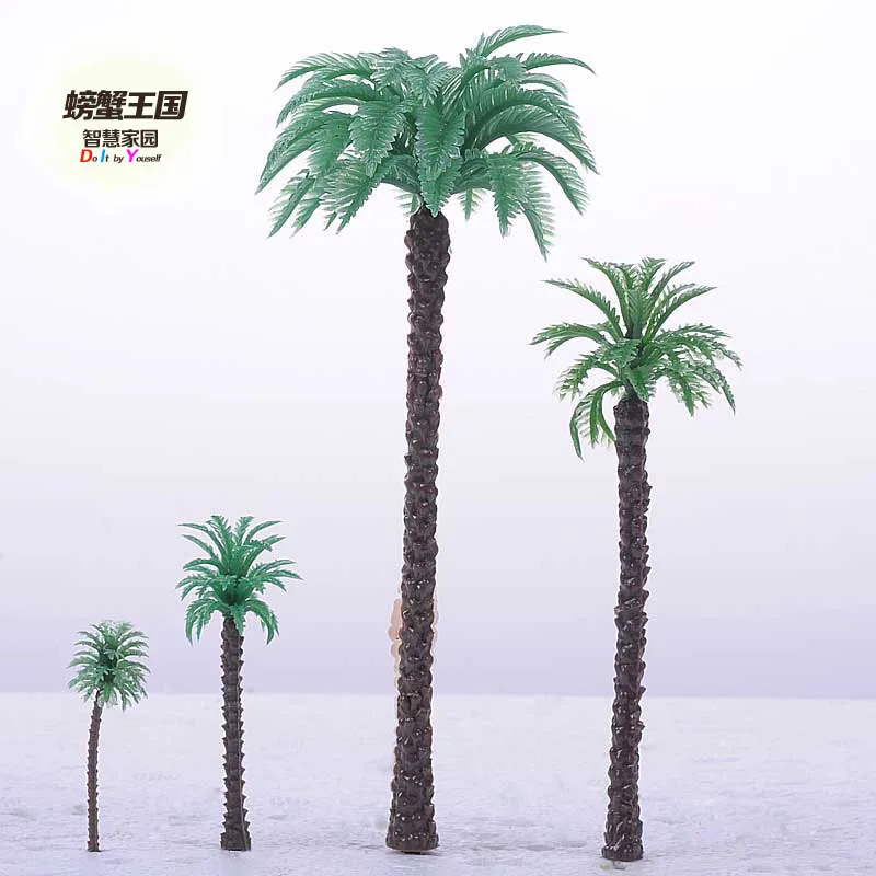  Crab Kingdom DIY Architecture Sand Table Material Garden Design Forest Model Trunk Coconut Trees Di