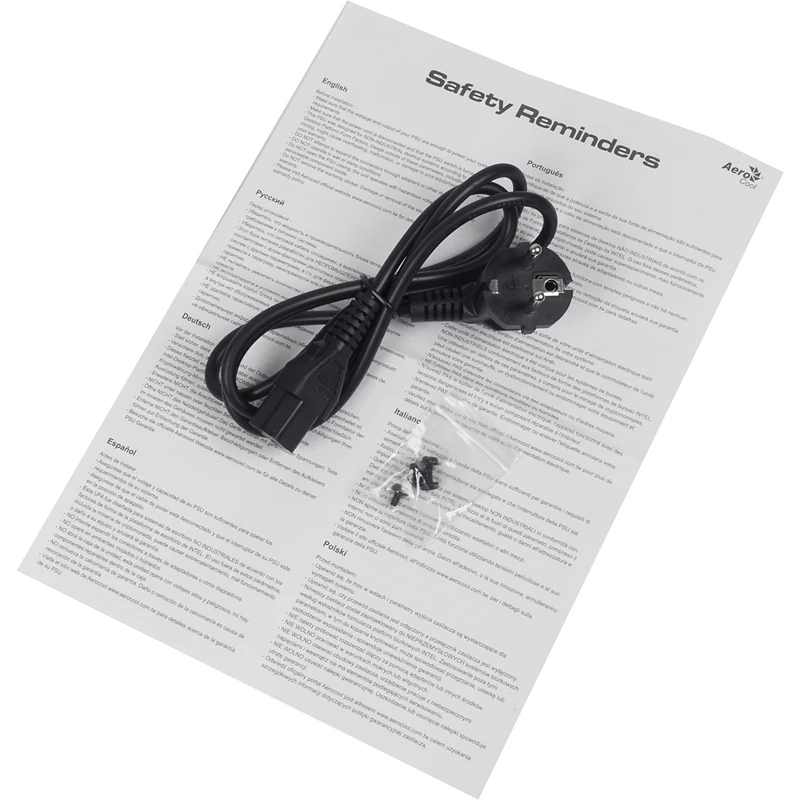 Блок питания Aerocool ATX 750W VX PLUS 750W(24+4+4pin) APFC 120mm fan 4xSATA RTL