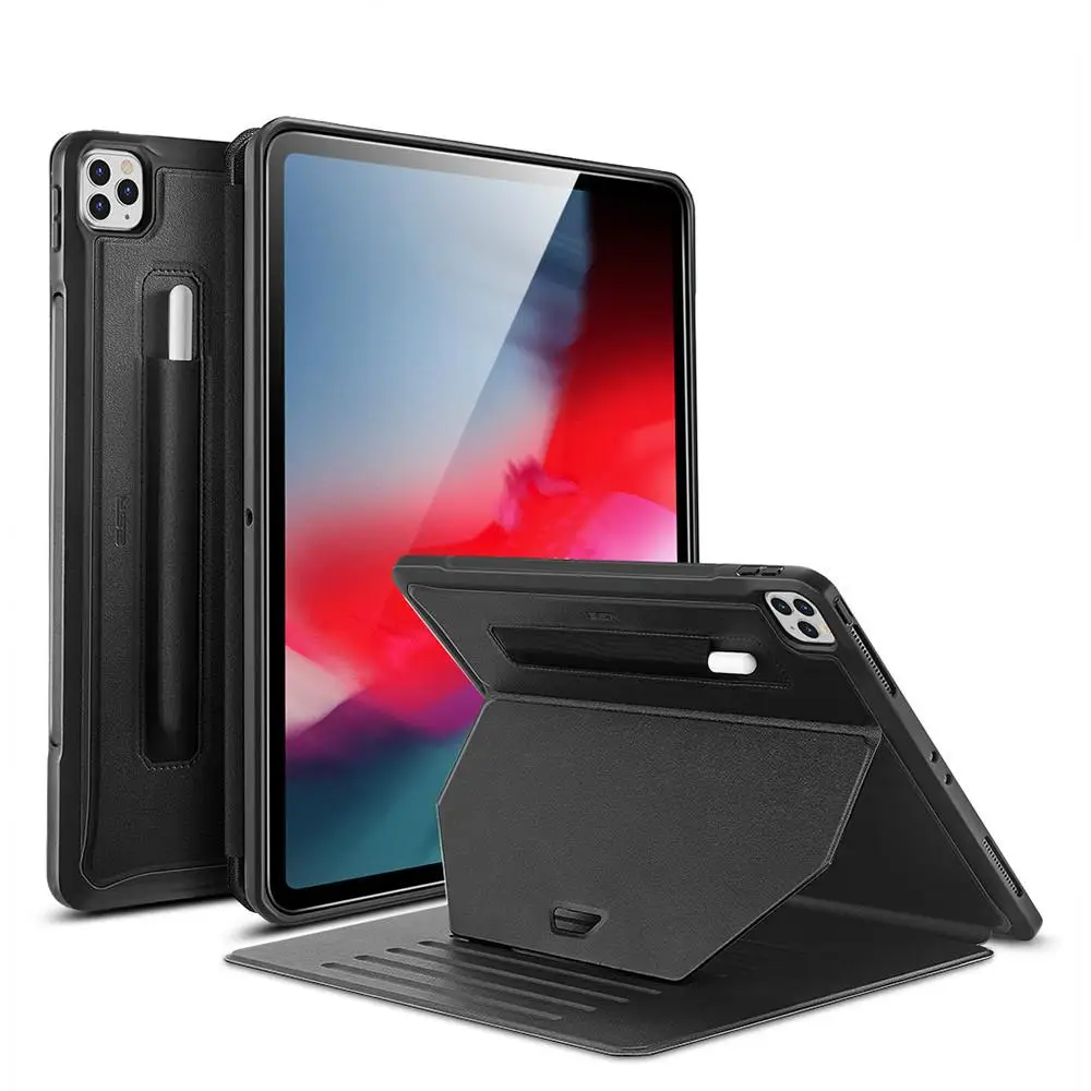 

ESR for iPad Pro 11 12.9 2020 Case with Pen Holder Stand Back Cover Stable Sturdy Case for iPad Pro 12.9 inch 2018 2020 Cases
