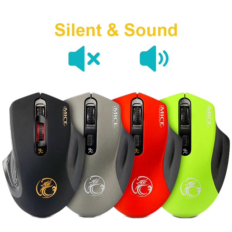 iMice USB Wireless Mouse Silent Computer Mouse Optical Ergonomic Mouse Wireless USB PC Mause 2.4G Laptop Mice For PC Office Use
