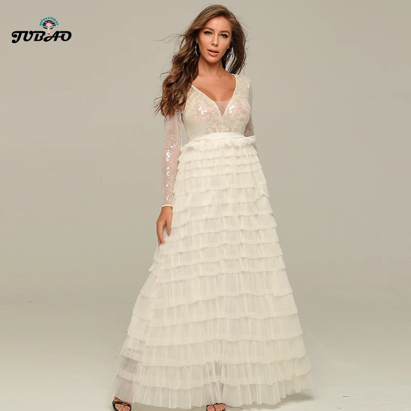 white sparkly maxi dress