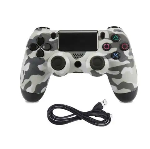 Usb проводной контроллер геймпад для sony Ps4/ps3 игровой джойстик контроллер для Playstation 4 консоль вибрации джойстика с кабелем - Цвет: gray