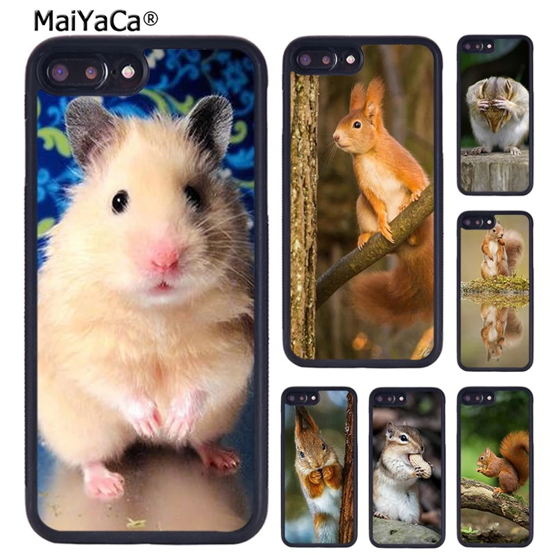 MaiYaCa Cute Kawaii Hamster Phone Case For iPhone X XR XS 11 12 13 Pro