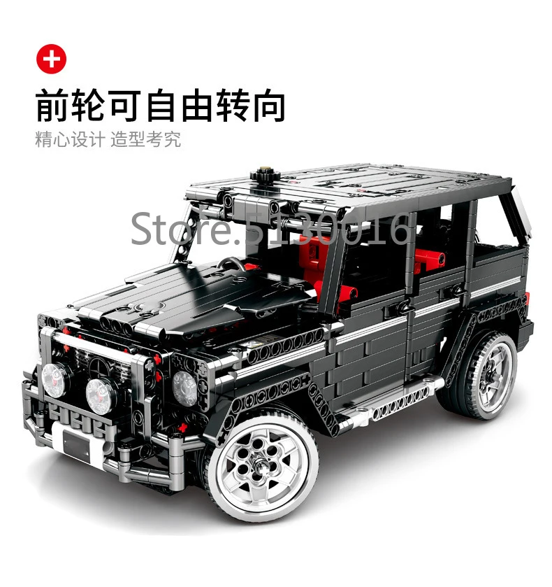 701960 Technic 2425 G500 SUV AWD Wagon Cars Expert MOC 1343 шт модель строительных блоков совместима с 20086 20077 10265