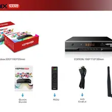 Hevc спутниковый ресивер h.265 KEPNIX nano поддерживает youtube wifi iptv m3u biss ключи powervu autoroll металлический чехол с rca выходом