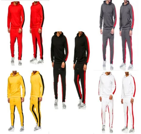 Мужские зимние однотонные толстовки с капюшоном+ спортивные штаны chandal hombre, комплект из 2 предметов, мужской спортивный костюм для бега, спортивный костюм moletom