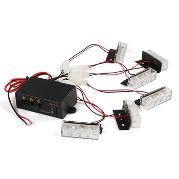 

Yellow 18 LED Strobe Dash Emergency Flashing Warning Light for Car Truck