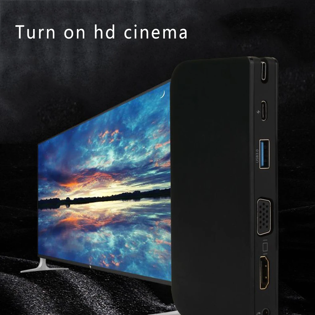 Type-C для HD/VGA/Аудио/USB 3,0/USB C порт адаптер type-C удлинитель HD мультимедийный интерфейс конвертер Замена для MACBook