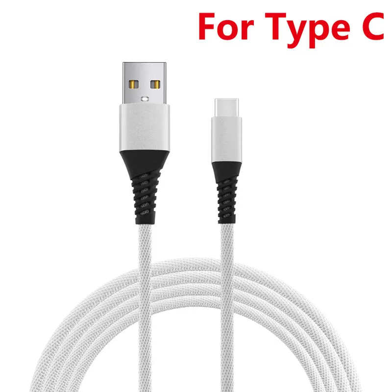 White 2.1A Быстрая зарядка usb type C кабель для Xiaomi Redmi Note 7 k20 pro mi 9 USB C кабель для мобильного телефона type C Шнур usb type-C устройства - Цвет: White
