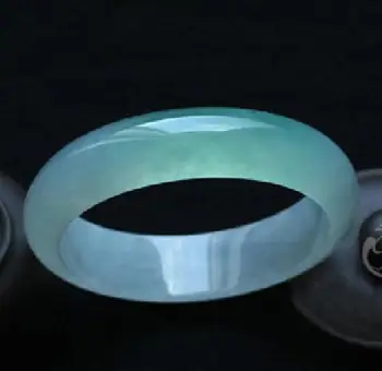 

Natural jade bracelet ice green bracelet jade hand ring Women