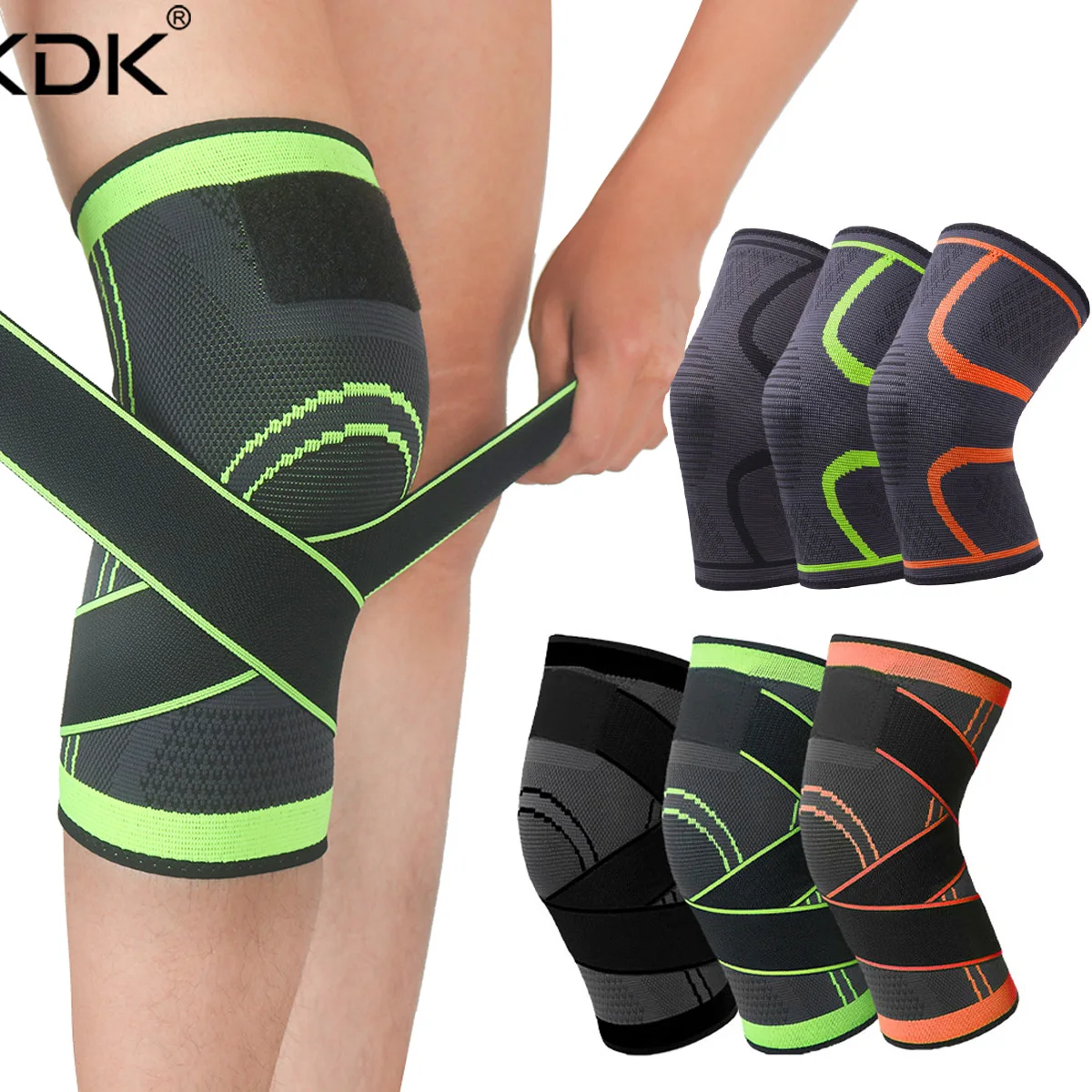Knee-Brace Basketball Tennis-Knee-Support Compression SKDK Running Sports Cycling Fitness