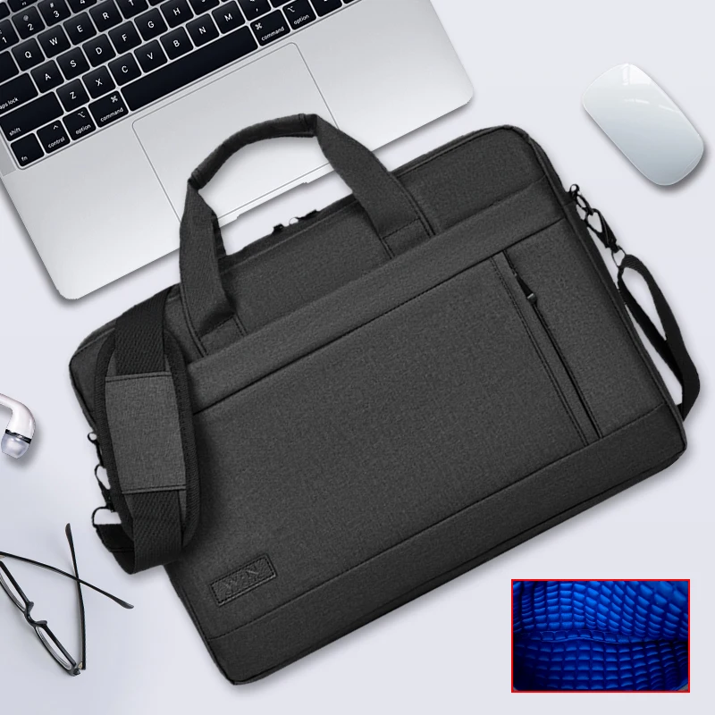 

light men's briefcase bags laptop business 15.6 inch Waterproof oxford slim notebook bag handbag shoulder laptop bag for women