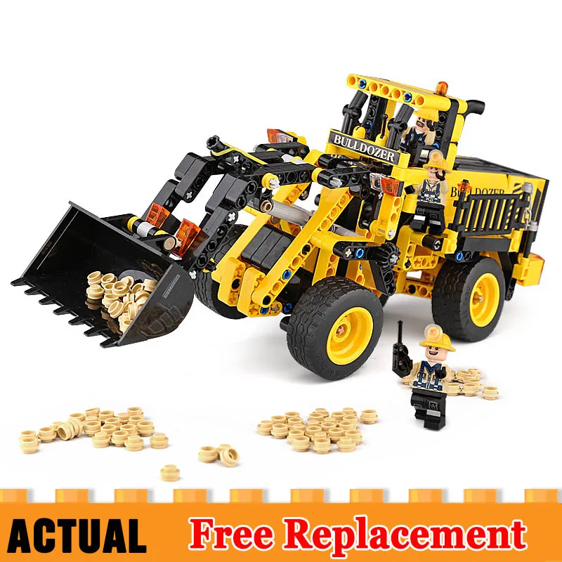 

DIY Technic Excavator Wheel Loader Set Model Building Blocks Compatible Lego 42030 Technique Educational Toys For Children kids
