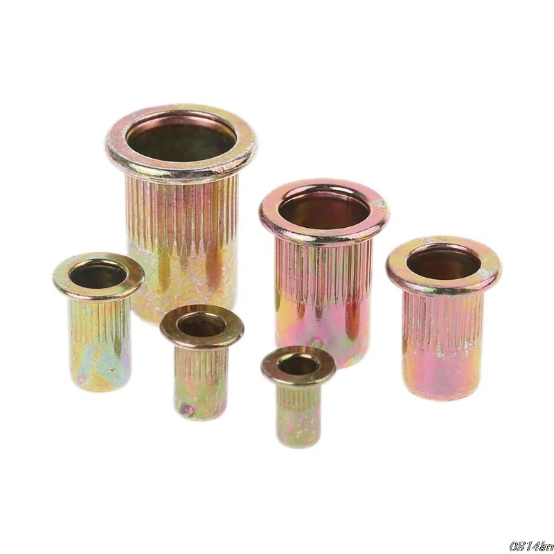 

175pcs Set Rivet Nut Kit Mixed Zinc Steel Rivnut Insert Nutsert Threaded M3-M10