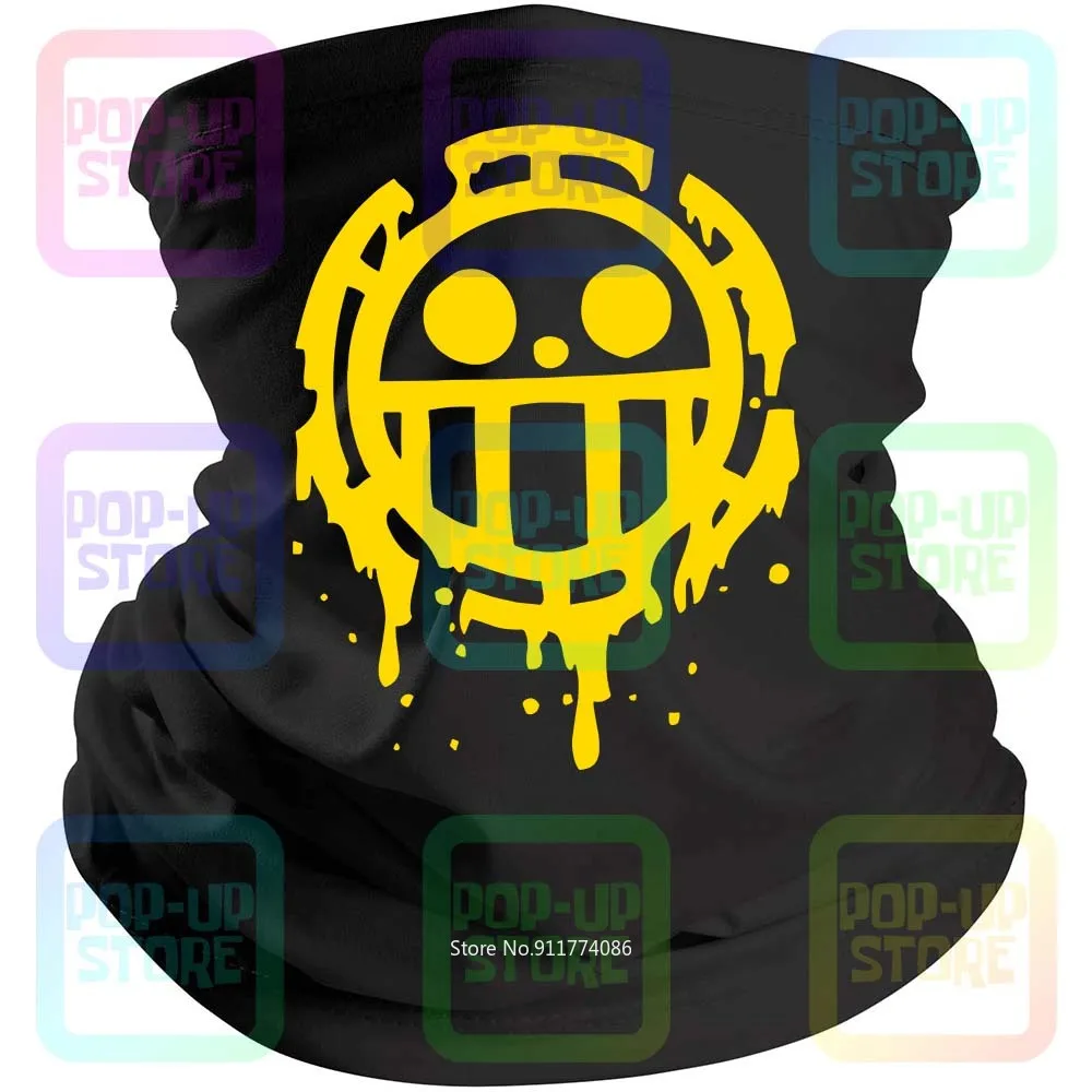 Шарф-Балаклава мужской черного цвета с изображением сердца пиратов Трафальгар