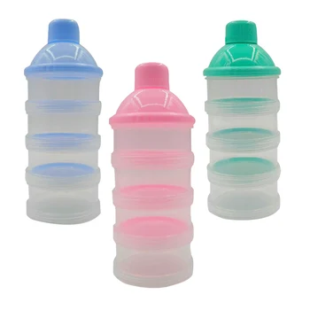 

Portable Milk Powder Formula Dispenser Food Container Storage Feeding Box for Baby Kids Toddler Four Grid Baby Food Storage Box