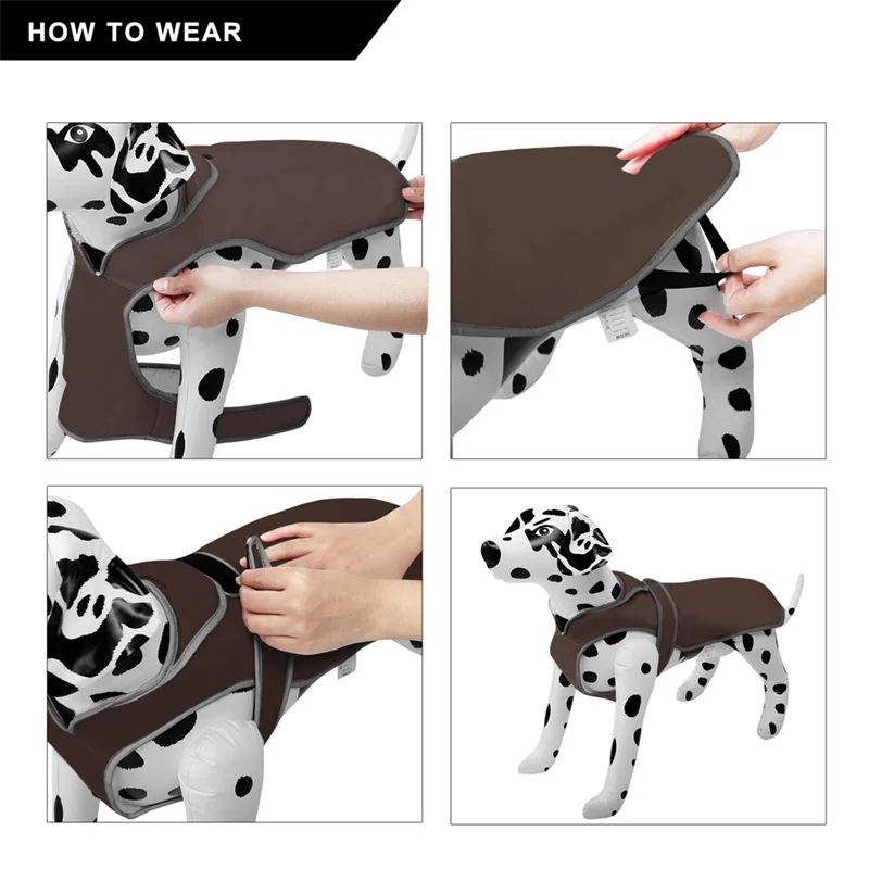 Зимняя Теплая Одежда для собак, светоотражающая водонепроницаемая ветрозащитная куртка для собак, жилет, пальто для маленьких, средних и больших собак, 4 цвета, S-XXL костюм для собак