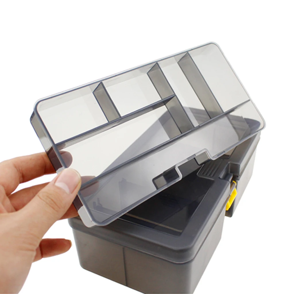 Premium Fishing Tackle Box Fishing Lure Storage Durable Impact With Dividers
