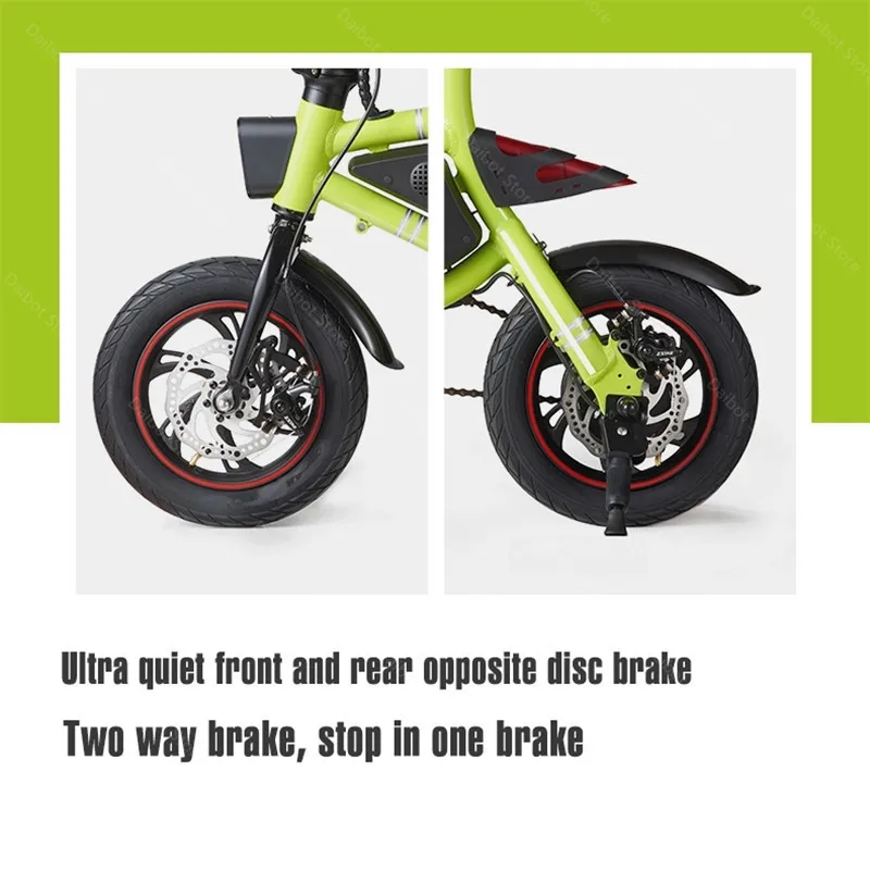 Electric Mini Bike F12 Two Wheels Electric Bicycles 12 Inch 36V 250W Portable Parent-child Electric Folding Bicycle With Basket (28)