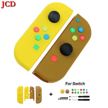 

JCD DIY Housing Shell Case Set for Nintend Switch NS NX Joy-con Controller Console & Right Left Button Grip Cap w/ Screwdriver