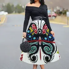 Yooneedi летние Дизайнерские офисные женские юбки 8 цветов с принтом Женские Плиссированные Миди юбки LSD-8277