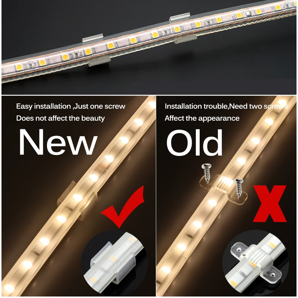 2pin 4pin 220V LED Strip Connector for Single Color RGB LED Strip 2835 5630 Light Wire Connection