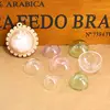 5pcs 20mm 25mm Pink/Purple/Green Hemisphere glass dome cover half round glass globe bubble globe glass vial pendant Accessory 1