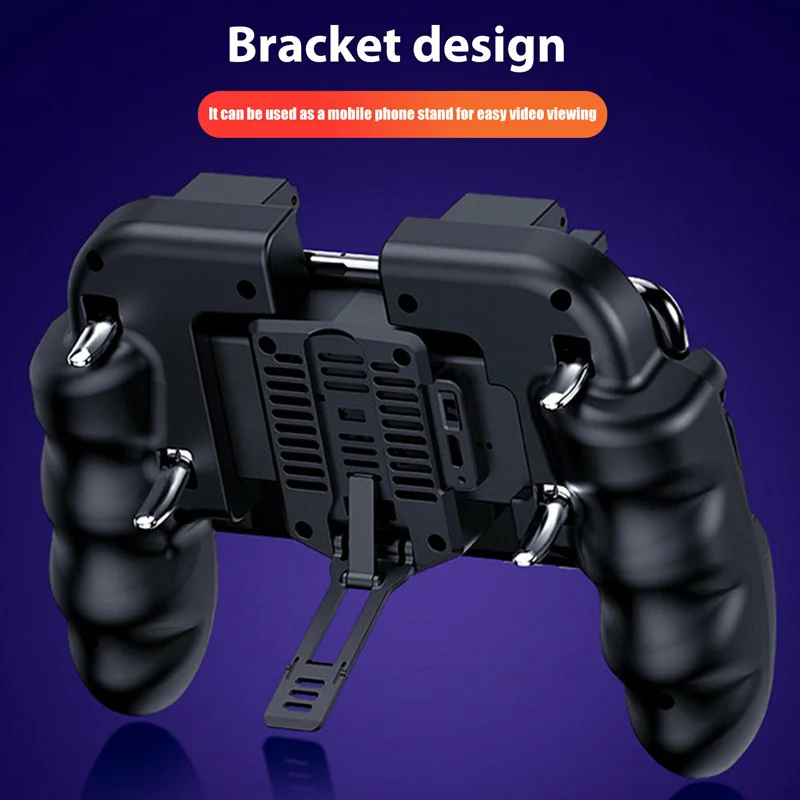 Мобильный игровой контроллер с охлаждающим вентилятором для IOS Android Phone PUBG Gaming DJA99