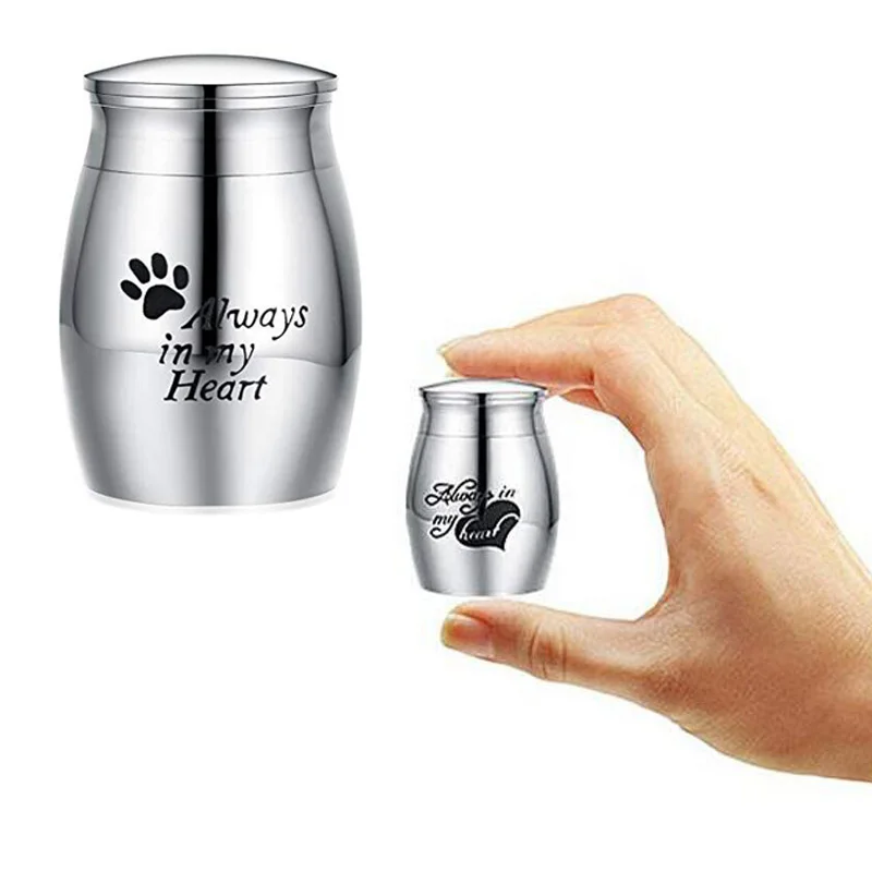 Urnas de acero inoxidable para mascotas, urnas para perros, gatos, pájaros, cremación, cenizas, urna, recuerdo de ataúd, columpio para mascotas, recuerdos