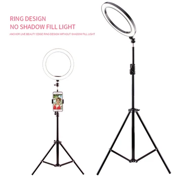 

Photography Dimmable LED Selfie Ring Light Youtube Video Live 2700-6500k Photo Studio Light With Phone Holder USB Plug Tripod