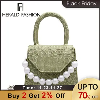 

Mini Small Square bag 2020 Fashion New Quality PU Leather Women's Handbag Crocodile pattern Chain Shoulder Messenger Bags