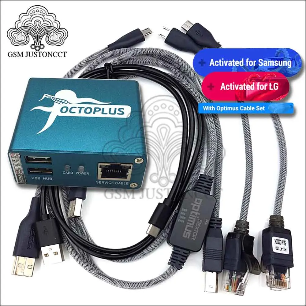 100% оригинал 2020 Новый осьминог box / Octoplus Box для Сэма + Lg 5 кабелей сам разблокировка