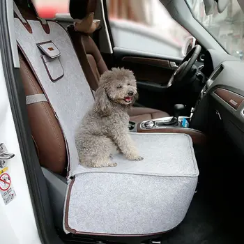

Retro Dog Car Back Seat Cover with Robust Sides Harness for Small Medium Dogs