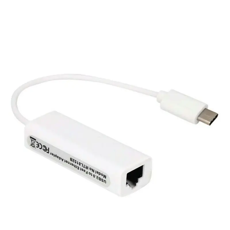 RTL8152B Chips USB 2,0/type-c usb3.1 к RJ45 сетевая карта беспроводной локальной сети адаптер 10/100 Мбит/с для планшетных ПК Win 7 8 10 XP