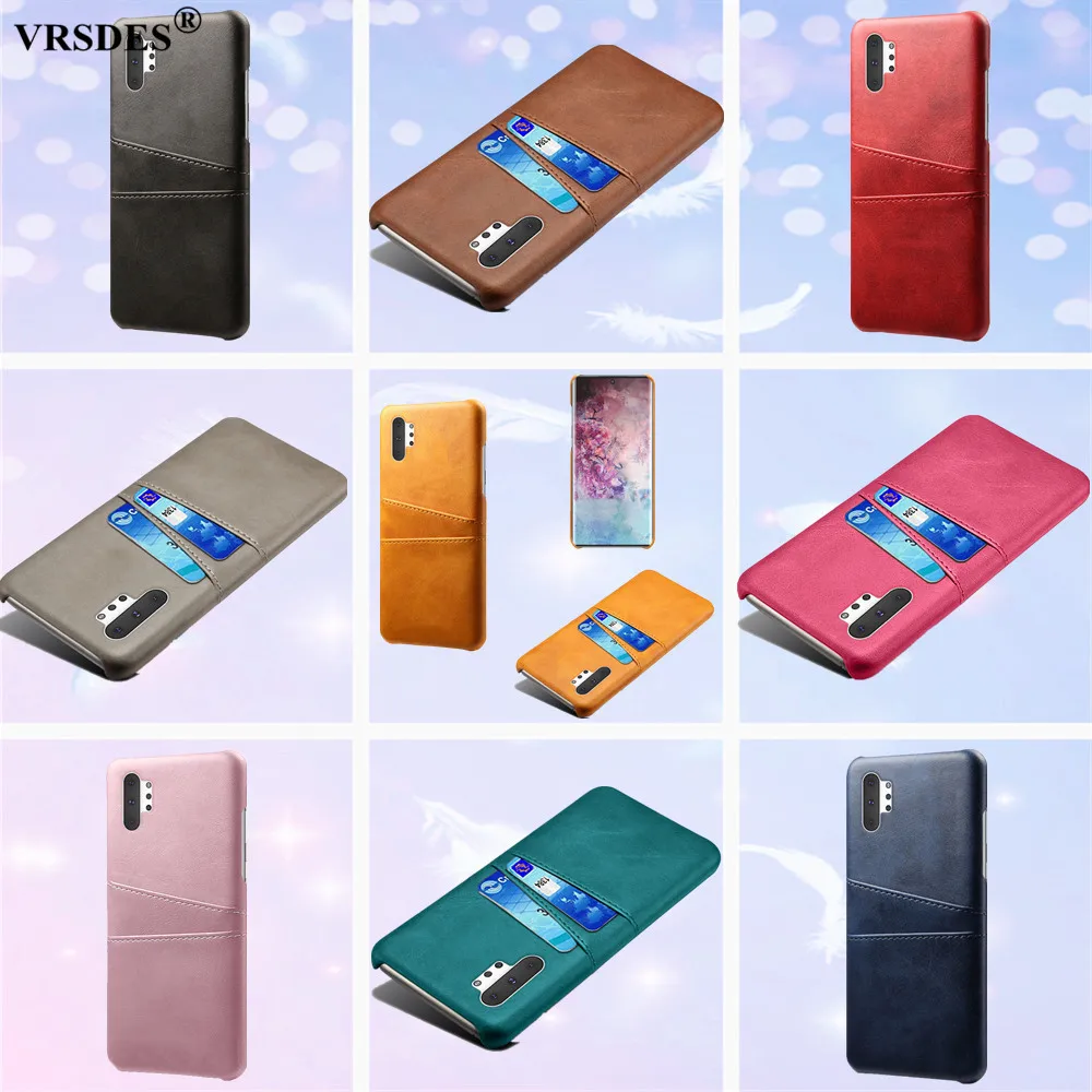 Чехол из ПУ кожи с отделениями для карт и ПК Samsung Galaxy Note 10 Plus S10 5G S10E A80 A70 A60 A50 A40 A30 A20E