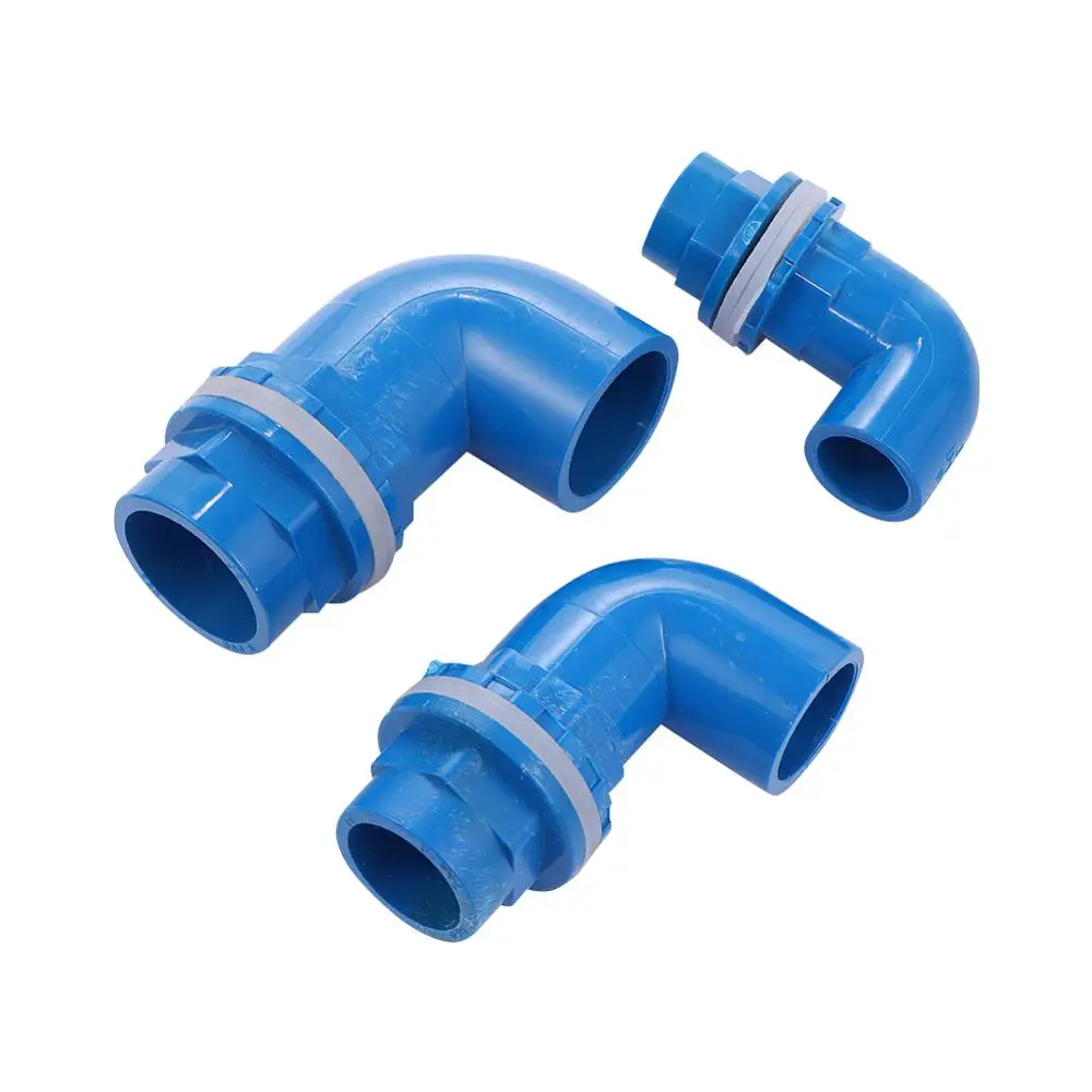 

Blue PVC Pipe Fittings PVC Elbow Connector Connector Inner Diameter 20/25/32mm Plastic Joint Water Pipe Parts Irrigation Adapter