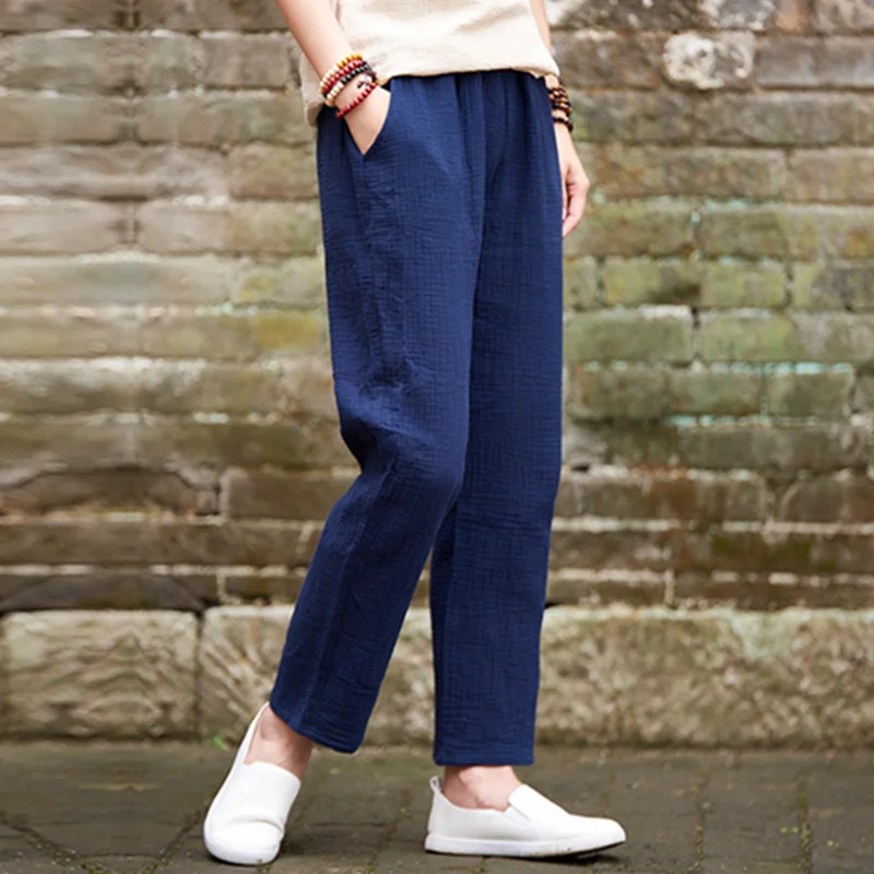 Женские брюки карандаш с эластичным поясом 7 цветов|pantalones mujer|women casual trousersstraight pants |