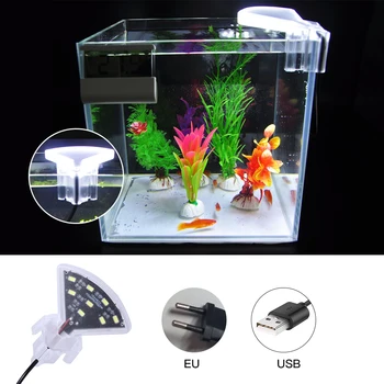 

Mini Waterproof Aquatic Plants Grow Lamp 5W Clip LED Aquarium Light Submersible Fish Tank Led Bar Lights Tool Clip-on Underwater